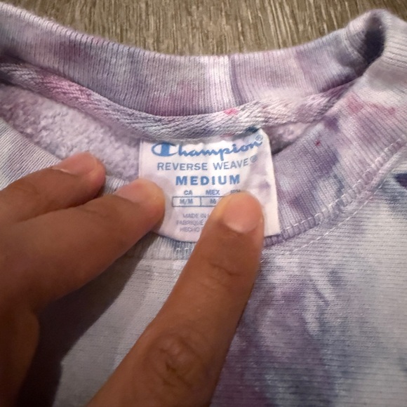 Bon Appetit x Champion Tie Dye Reverse Weave Crewneck - Picture 3 of 4